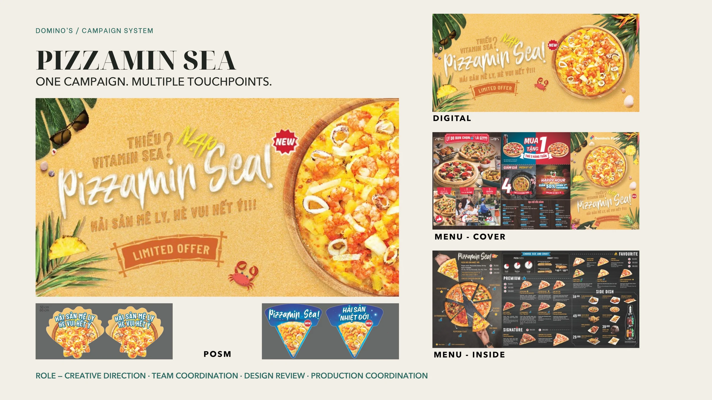 Pizzamin Sea: hình ảnh chủ đạo và ứng dụng