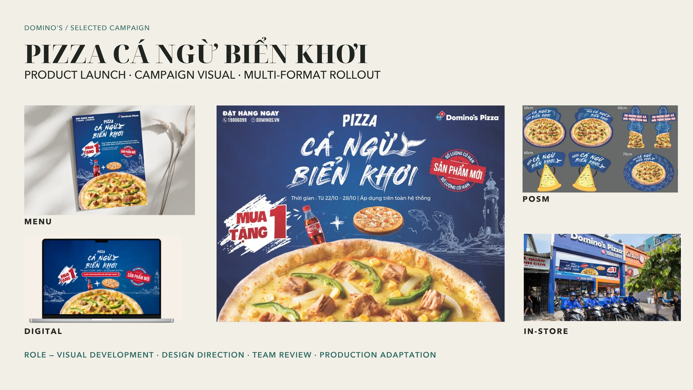 Pizza Cá Ngừ Biển Khơi: triển khai trên nhiều định dạng
